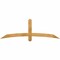 Ekena Millwork Bellingham Rough Sawn Timber Gable Bracket, Western Red Cedar, 72"W x 24"H x 2"D x 4"F, 8/12 Pitch GBW072X24X0204BEL00RWR - alternate 1